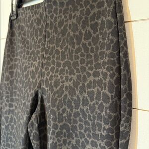 WHBM Gray/Black Animal Print Leggings